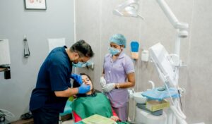 Dental crown treatment at 32 Pearls Dental Clinic, Raipur