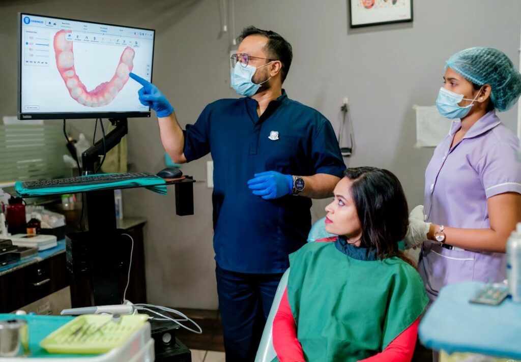 Live 3D smile scan demonstration with intraoral scanner at 32 Pearls, Raipur
